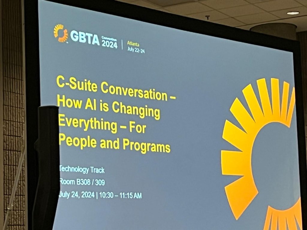 C-Suite Conversation Presentation, GBTA.