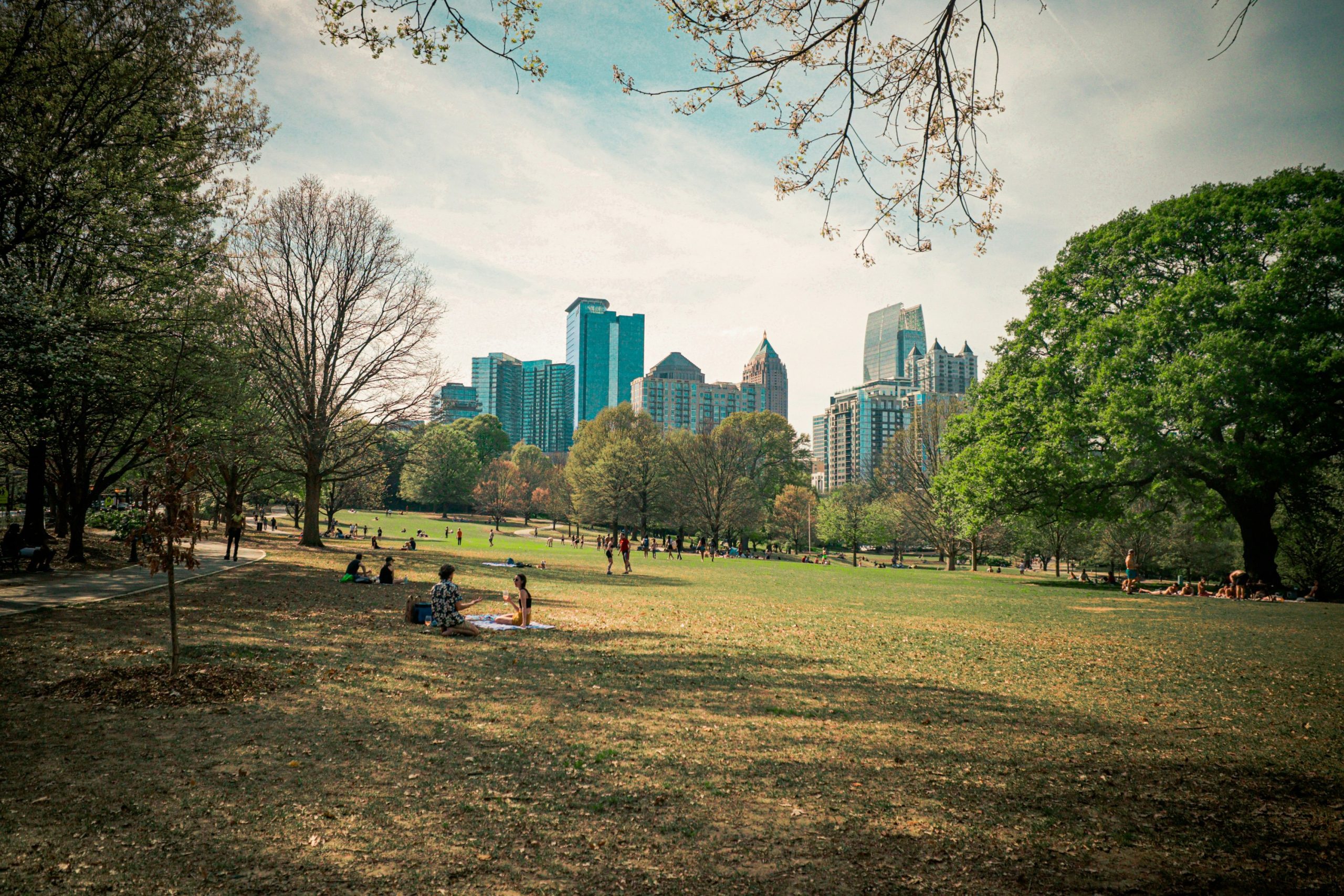 Piedmont Park in the sunshine.