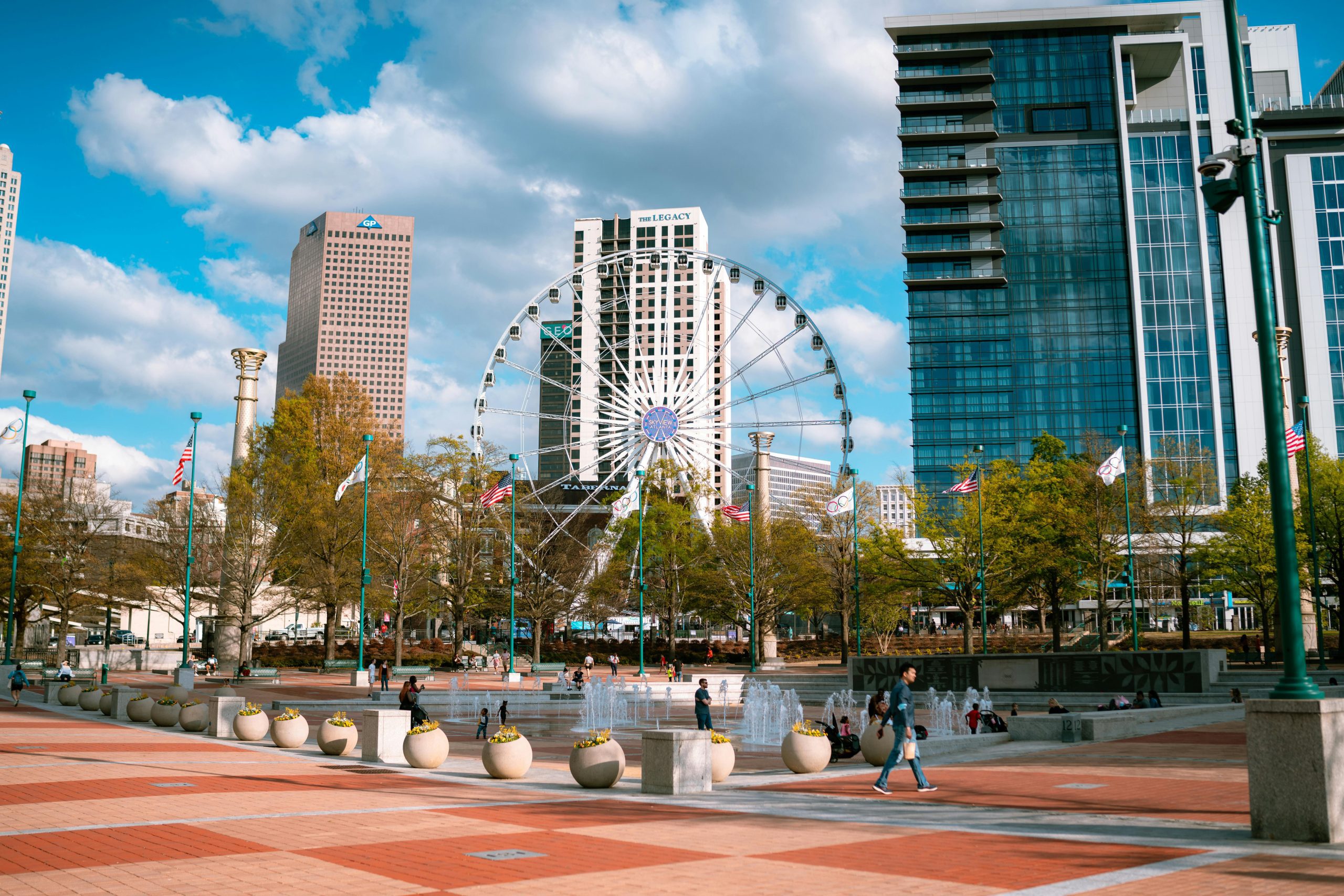 Ferris wheel in Atlanta.