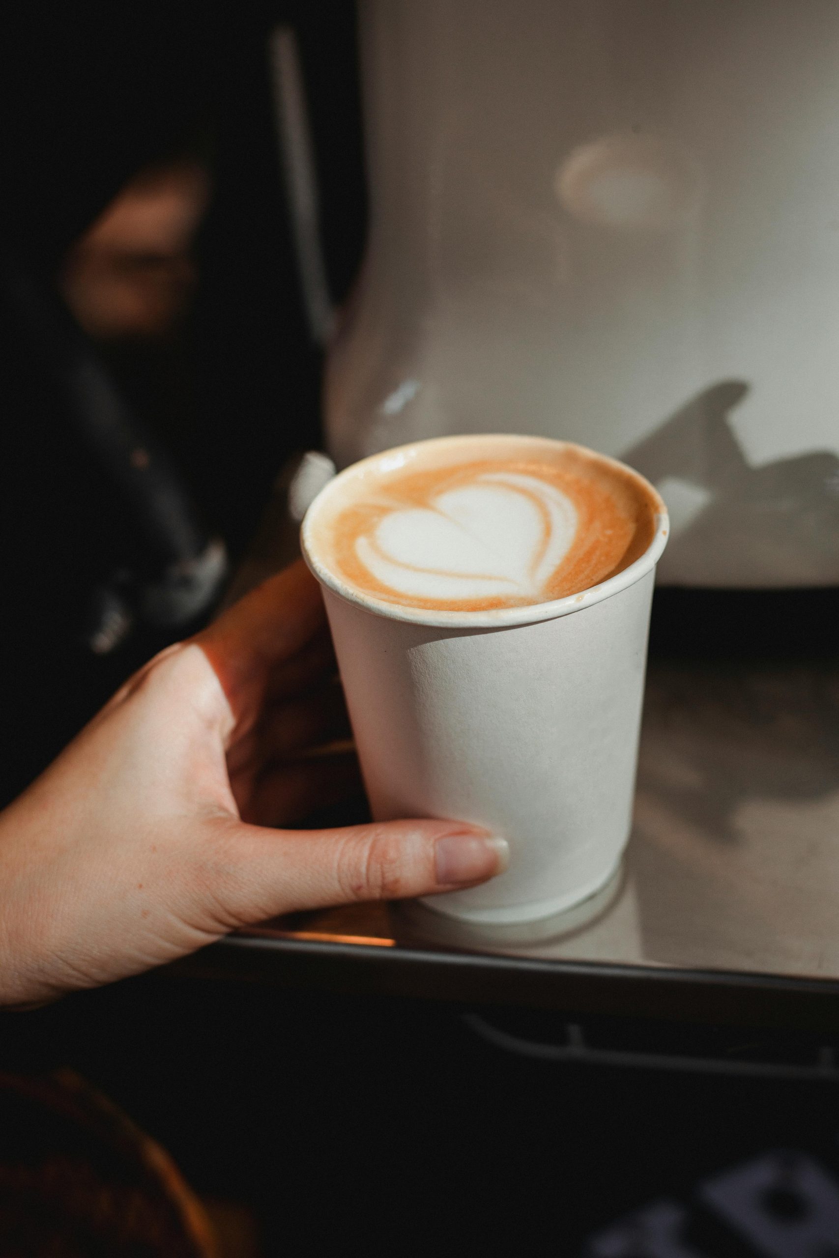 Coffee in a paper cup