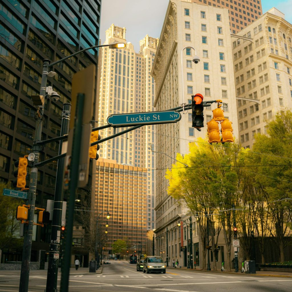 Downtown Atlanta from street level