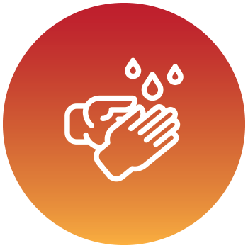 Hands washing icon.