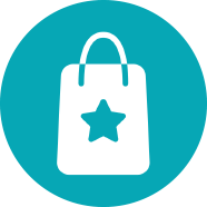 Gift bag icon.