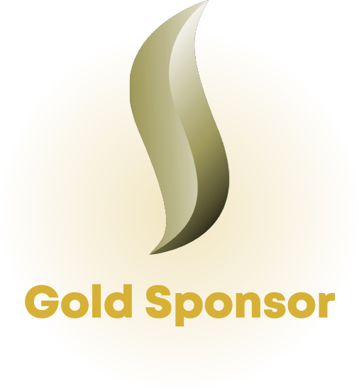 Gold sponsor logo.